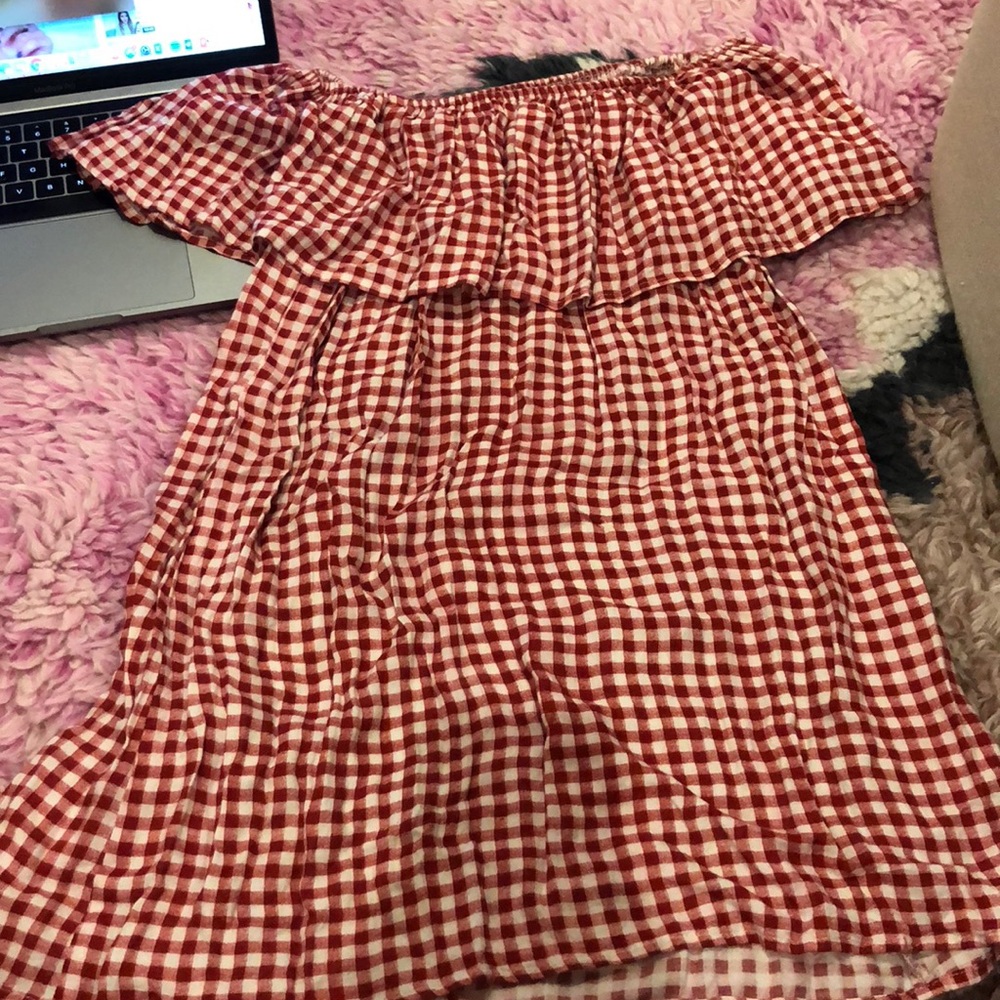 Show me your mumu off the shoulder dress